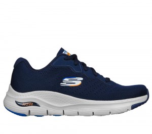 Men Skechers Arch Fit - Infinity Cool Sneakers Navy USA | 0685-DNUJK